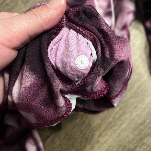 Lululemon Wunder Under Hi-Rise Tight 28" Blush Blossom Alpine White Candy Pink - Picture 8 of 8